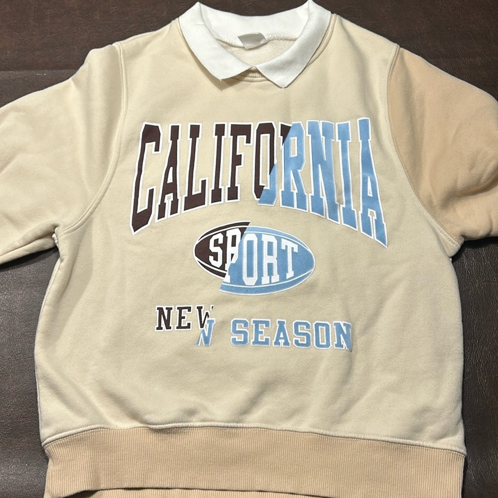 Girls ZARA Sweatshirt with faux collar